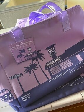 Trader Joe's Lavender Reusable Insulated Tote